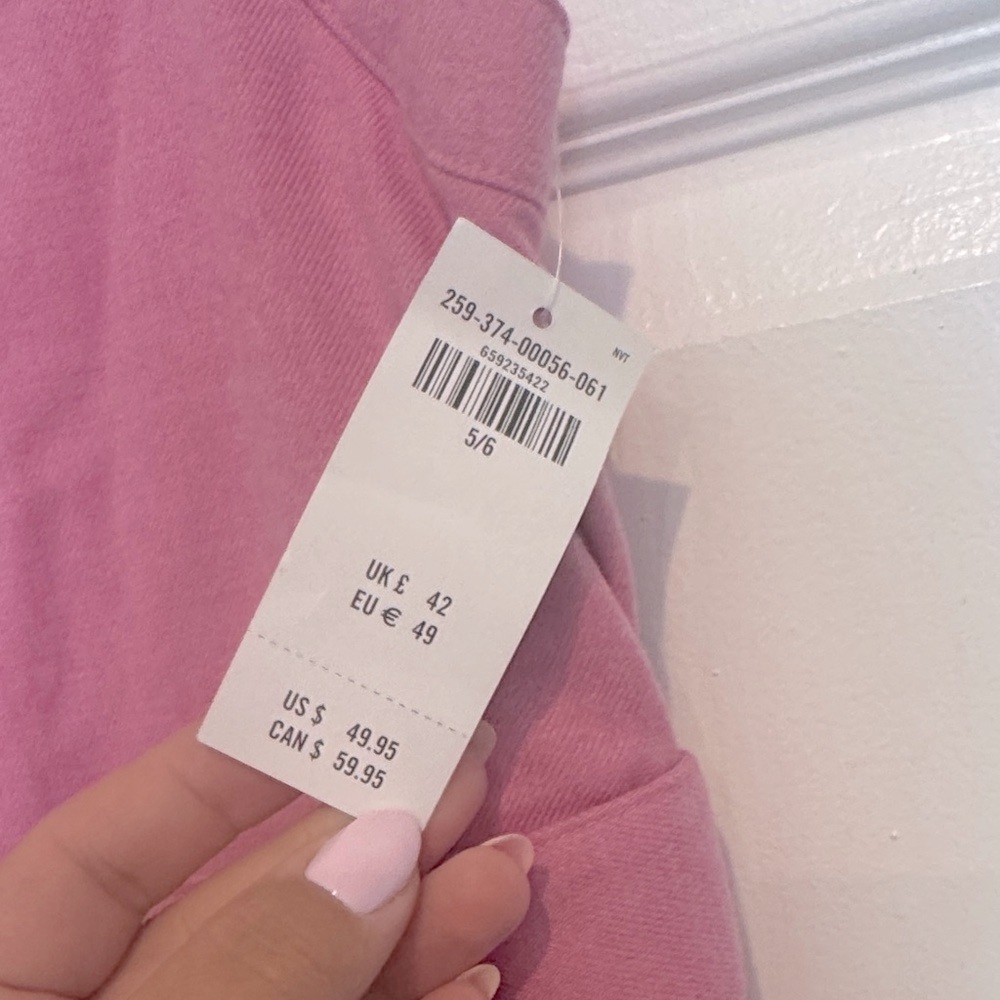 🆕 Abercrombie & Fitch kids pink romper skort belted dress size 5/6 K2 - Picture 3 of 9